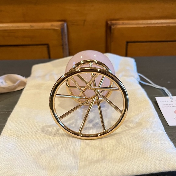 NEW Luna Norte Rose Quartz Crystal Sphere On Display Stand - Picture 5 of 9